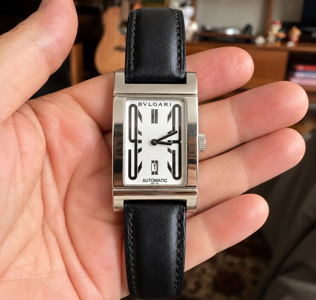 BVLGARI Rettangolo Automatic RT45S Swiss Made   Original Extra - Foto 4