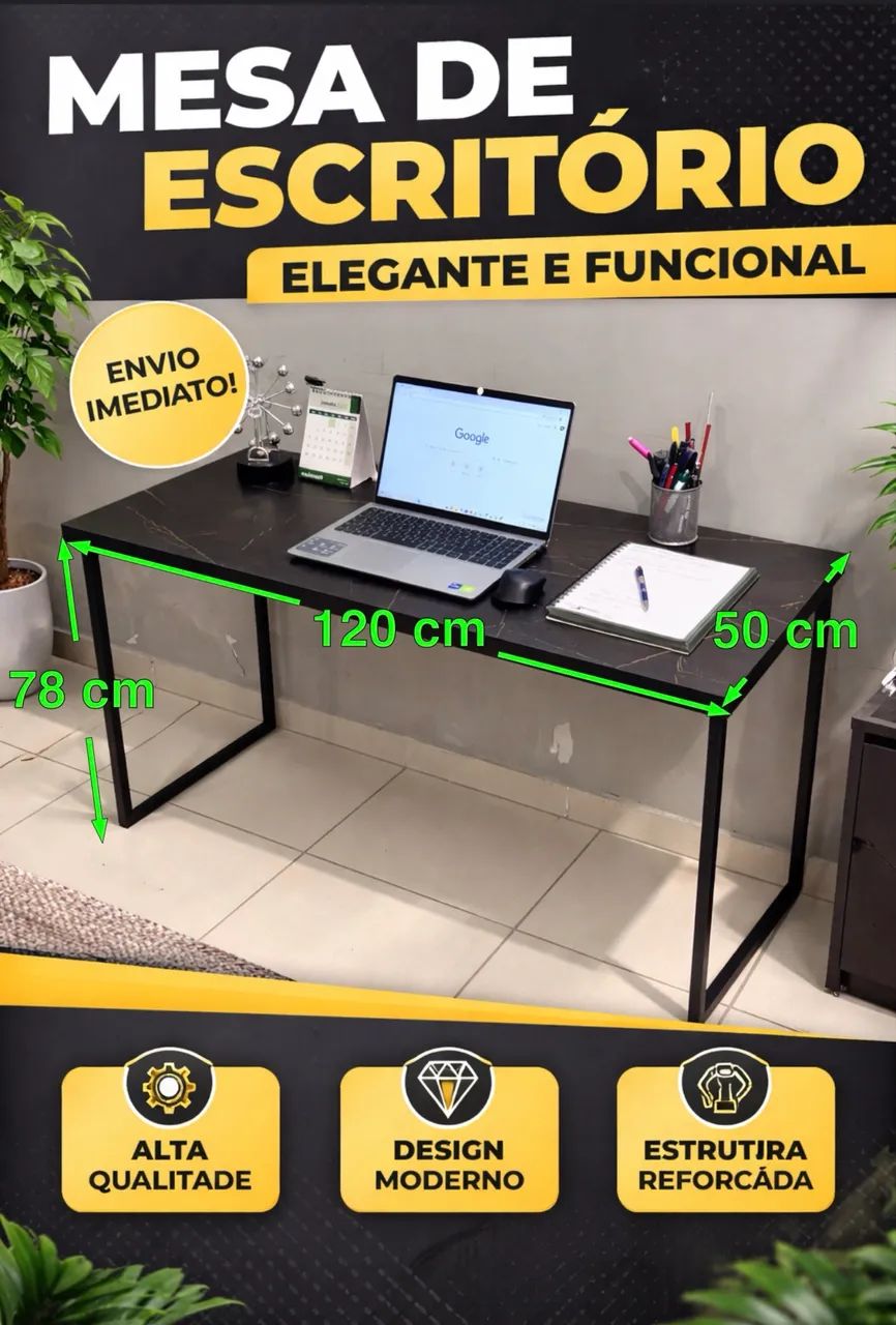 Mesa de escritório moderna - Desiner elegante 65171895942915122