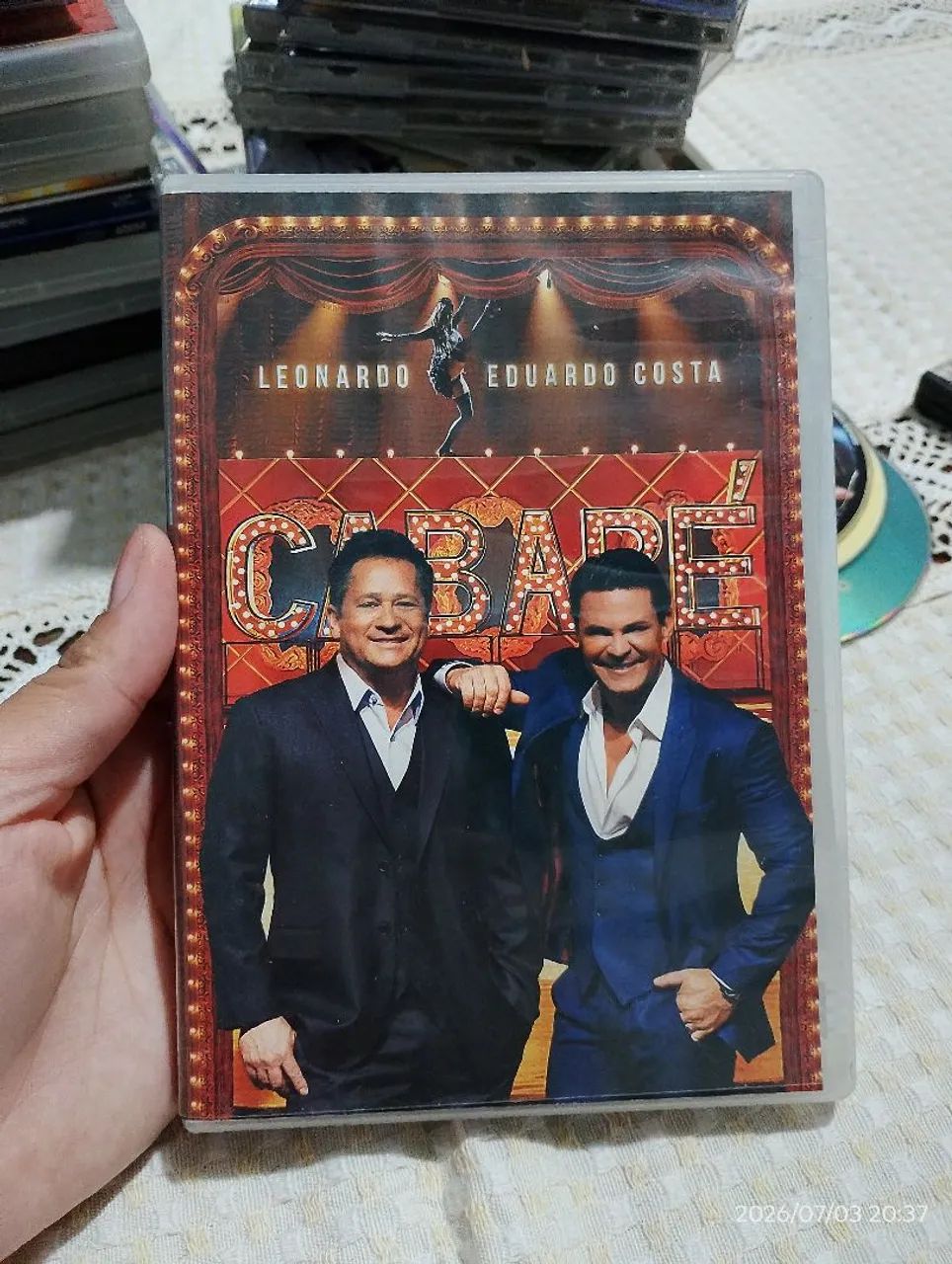 DVD vol1 e 2  Leonardo e Eduardo costa cabaré 