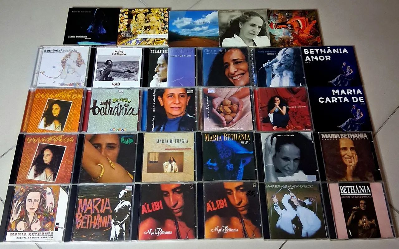 CD Maria Betânia Lote com 29 Discos