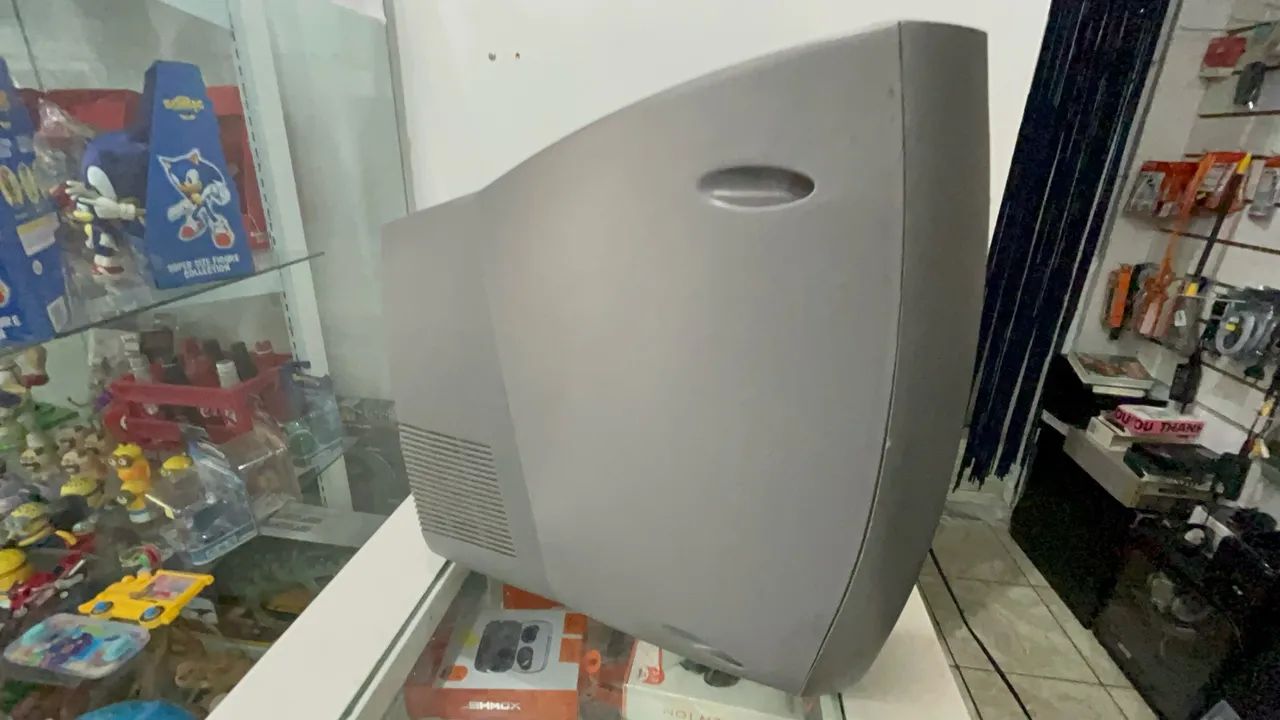 Tv crt tubo Phillips 14 polegadas retrogamer av e controle remoto  - Foto 3