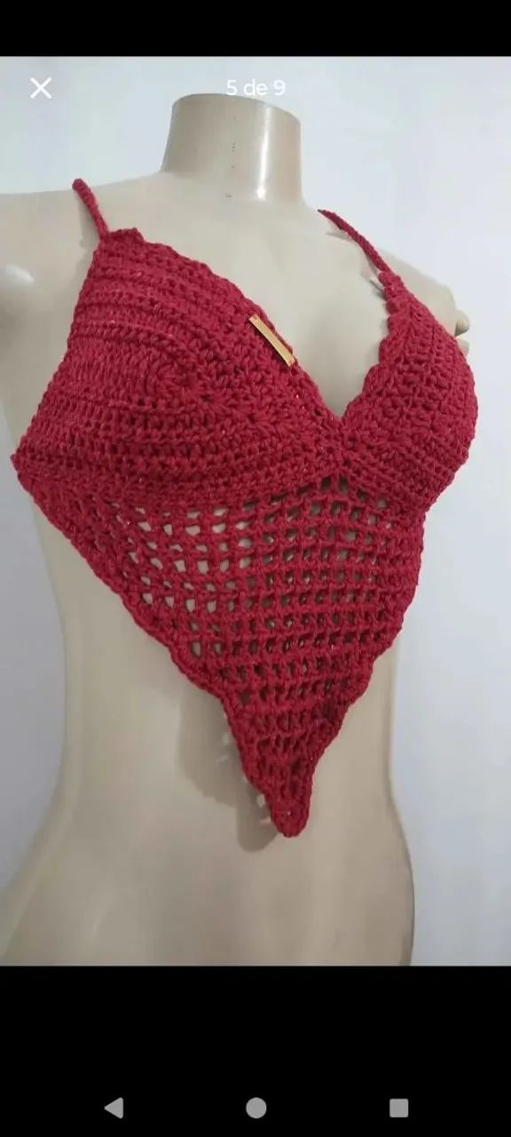 Cropped em crochê  - Foto 5
