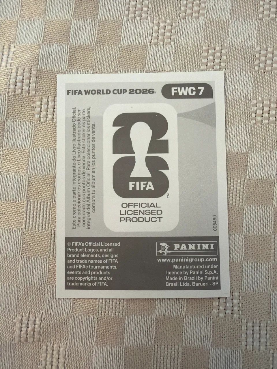 FIGURINHA FWC 7