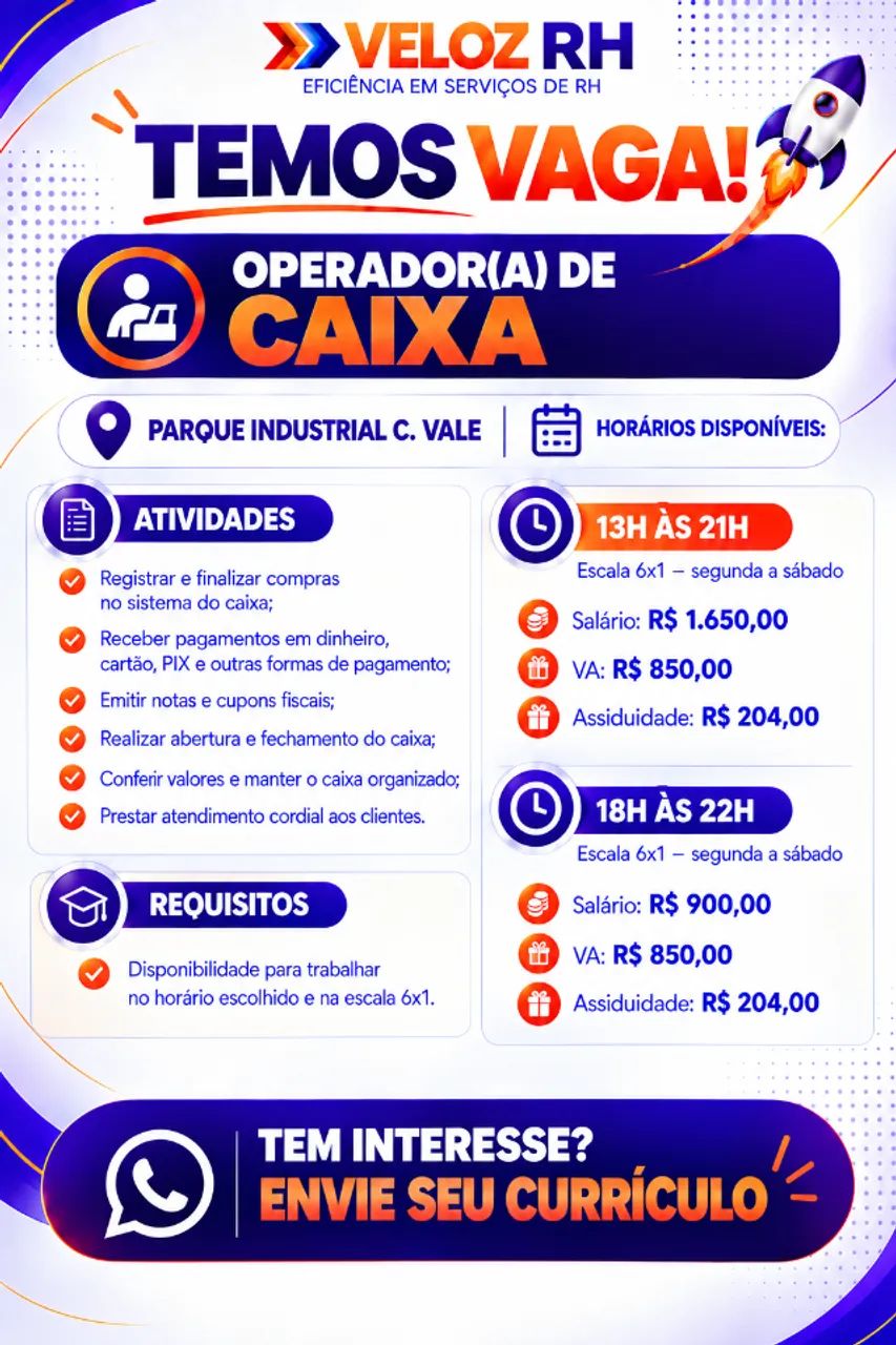Operador de Caixa