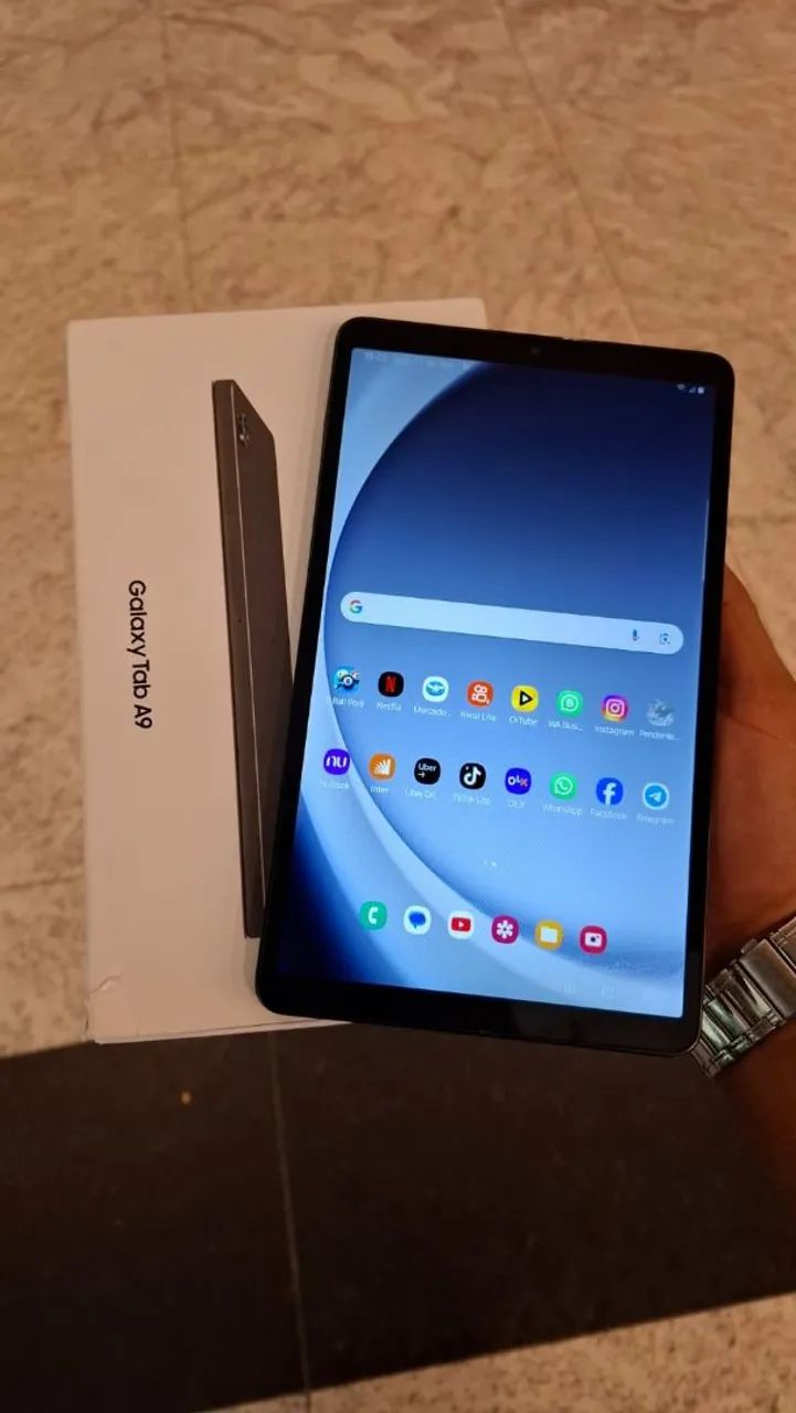 Tablet Tab A9 Samsung 64Gbs 8.7 polegadas pega Chip Faz Ligacao Na Caixa