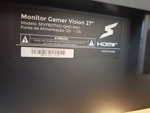 Monitor Gamer Vision 27" QHD IPS 100hz - Foto 3