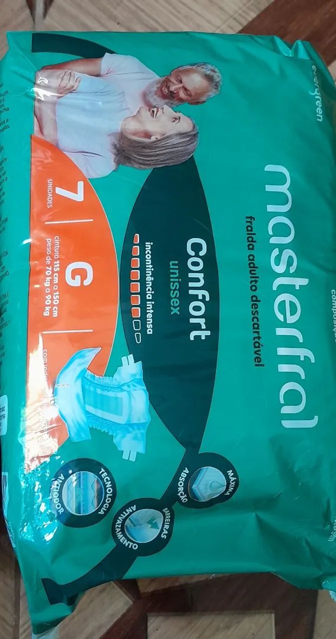 Fraldas geriátricas tamanho G