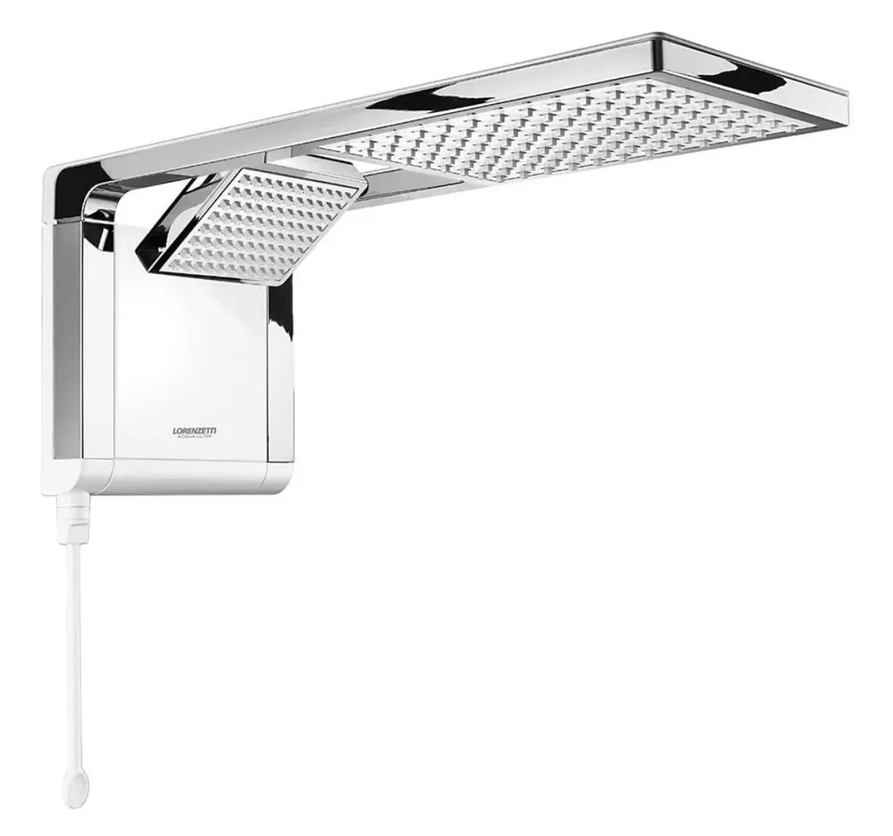 Chuveiro Acqua Duo Branco / Cromado 127v 5500w Lorenzetti 5.5 KW