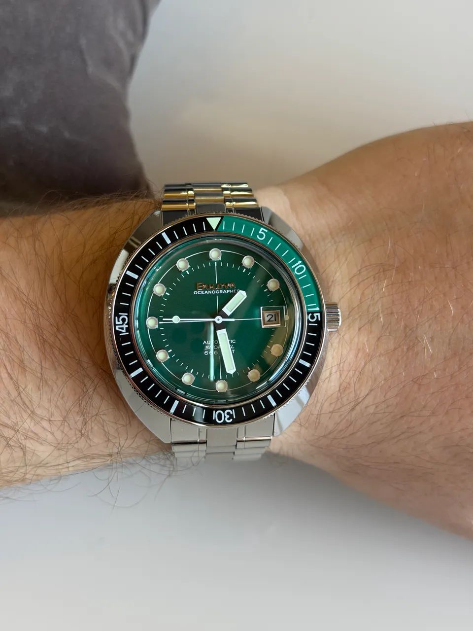 Relógio Bulova Oceanographer Verde - Foto 2