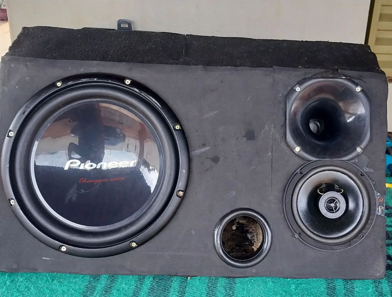 CAIXA TRIO COM SUB DA PIONEER!? - Foto 2