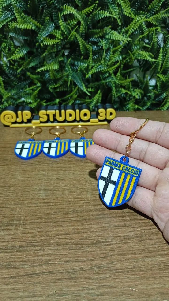 Kit 4 chaveiros do Parma Cálcio Clube Italiano