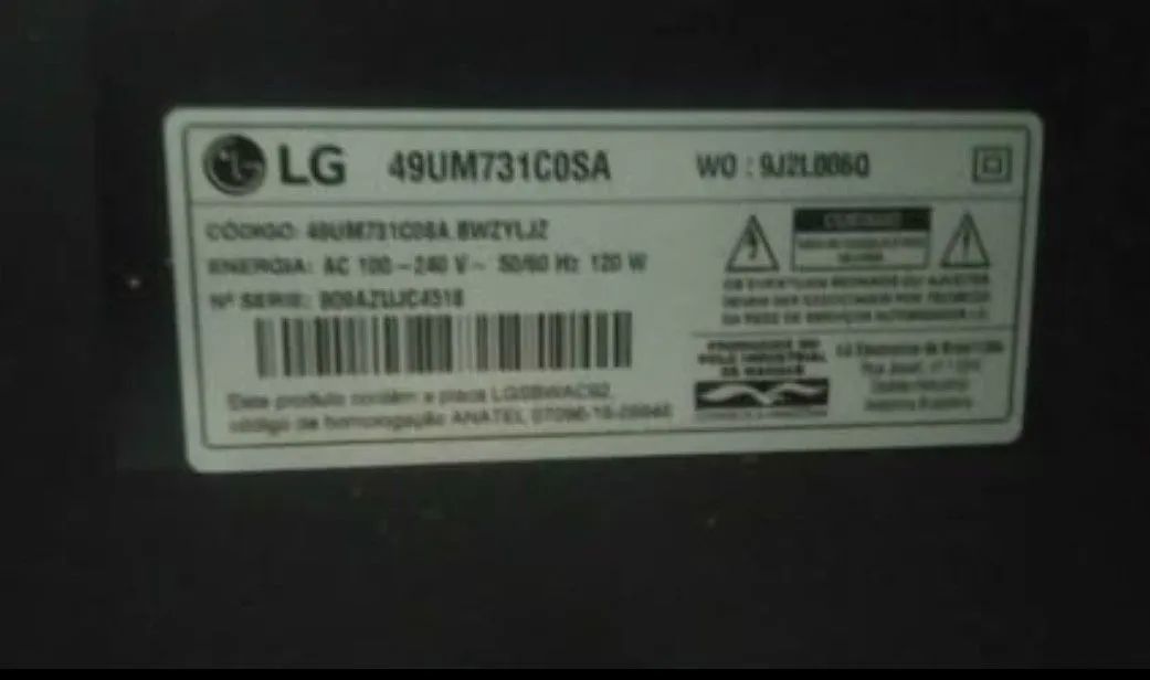 Tv LG 49 polegadas smart tela quebrada - Foto 2
