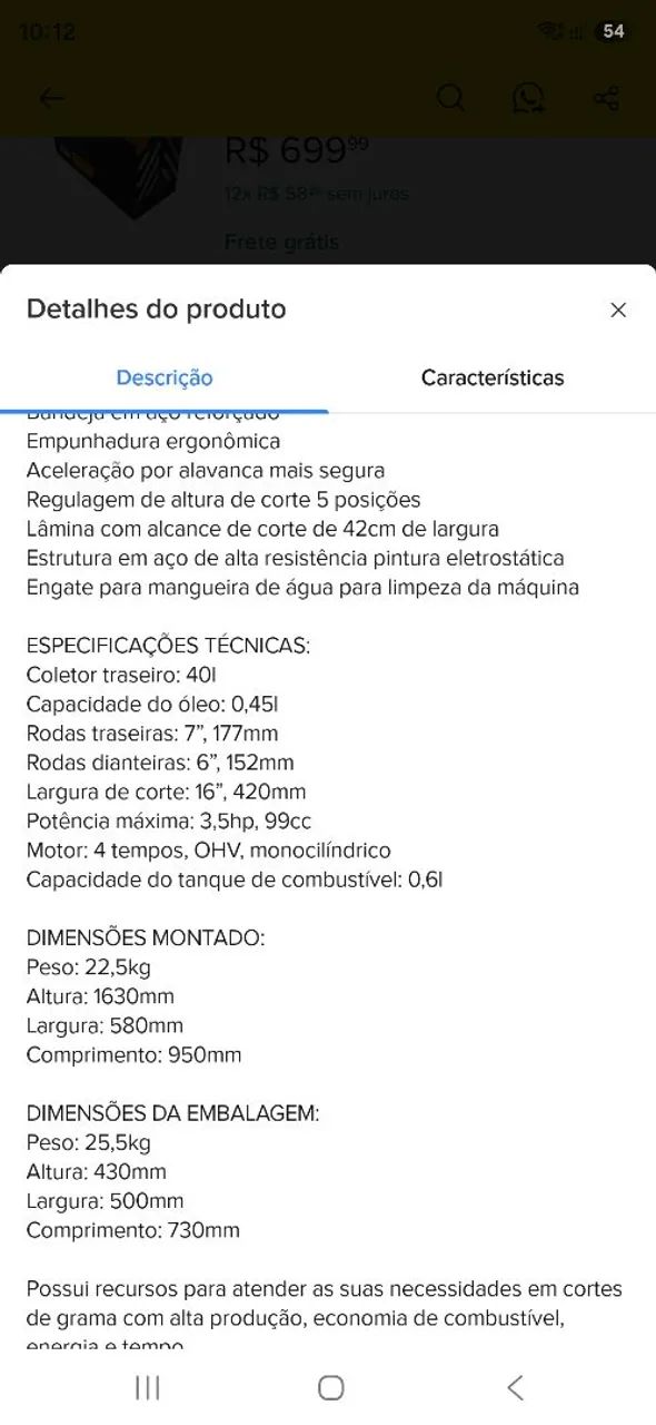 Carrinho de grama - Foto 5