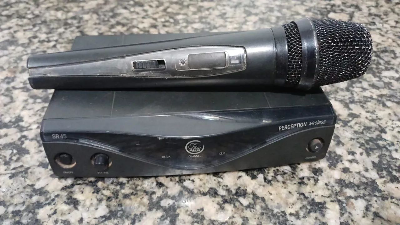 Microfone agk digital sem fio 