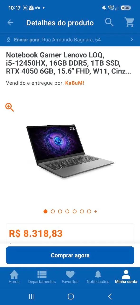 Notebook Gamer Lenovo LOQ RTX 4050 6GB - Foto 4