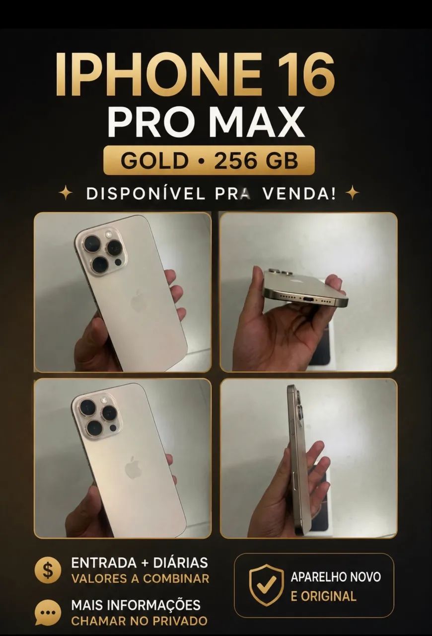 16 pro max Gold 256 GB 