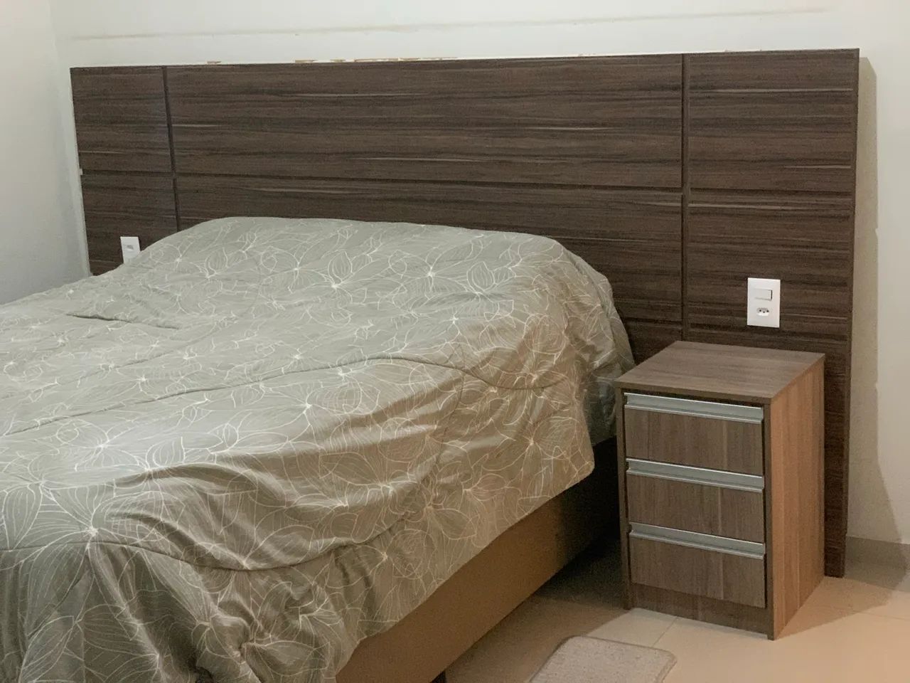 Cabeceira cama box MDF maciço  - Foto 5