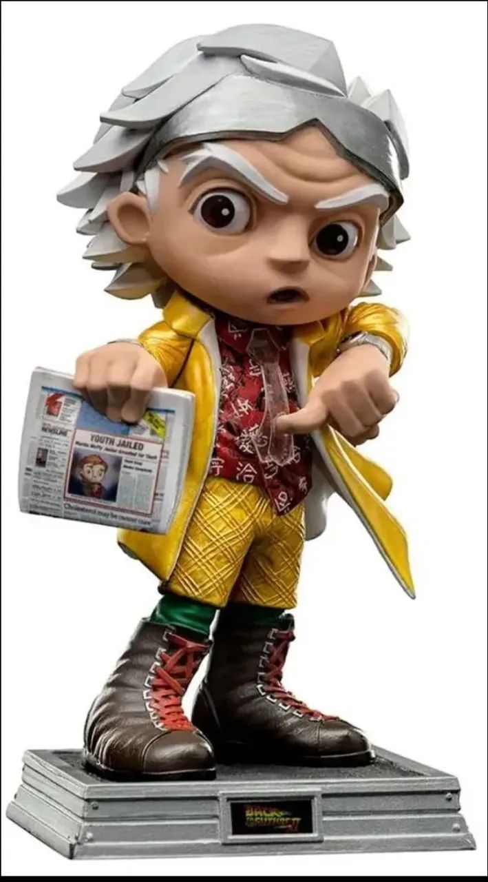 Pack De Volta para o Futuro 2 - Marty Mcfly e Doc Brown - Minico Iron Studios - Foto 4