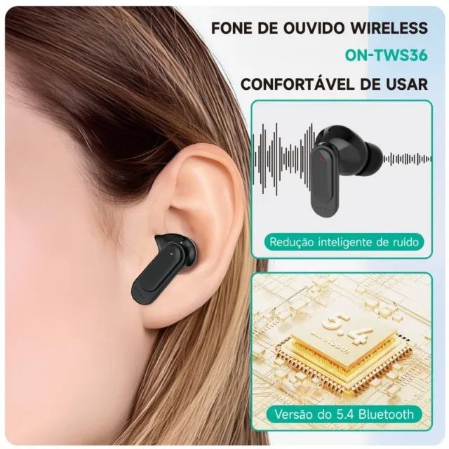 Fone de Ouvido Bluetooth onistek 5.4 Wireless com Display ON-TWS36 - Foto 3