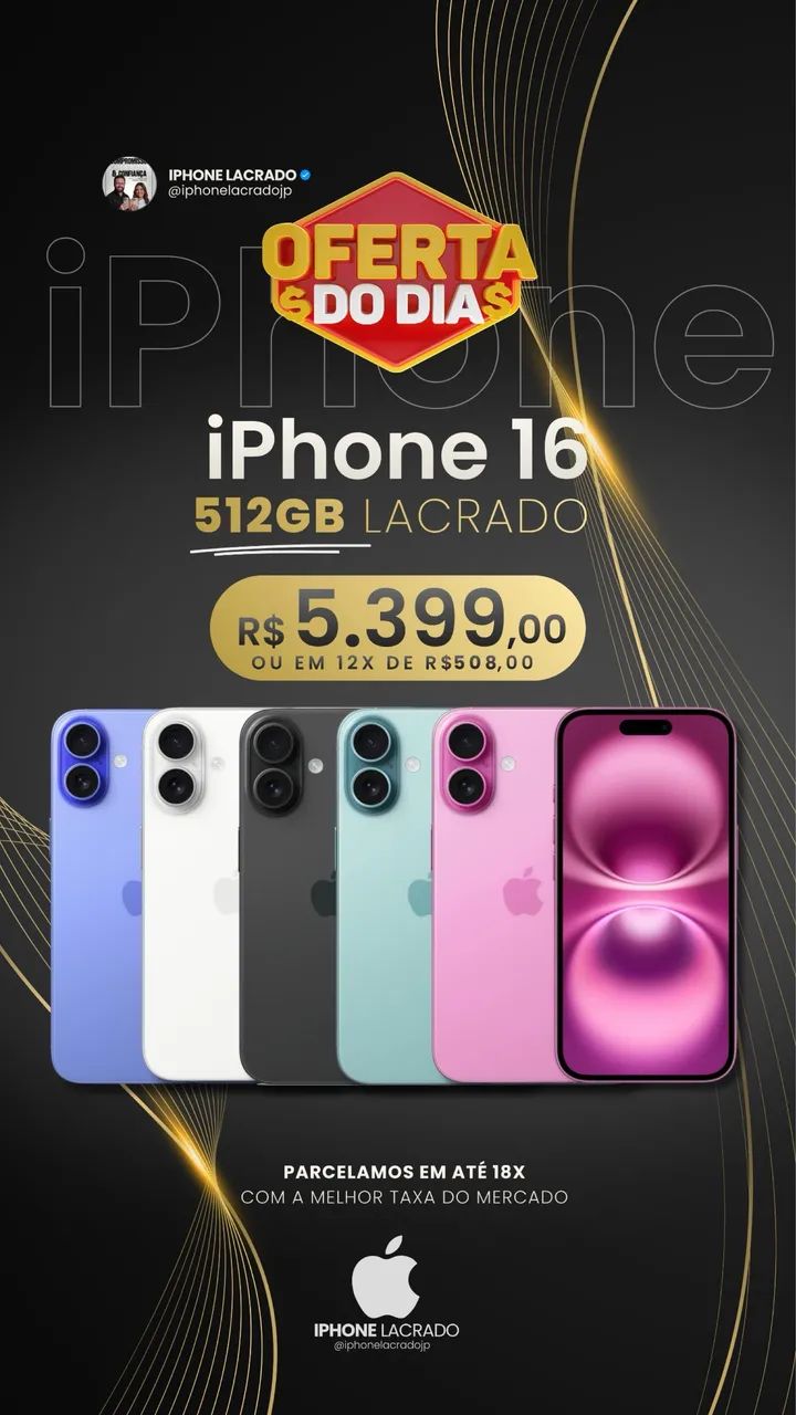 Iphone 16 512gb lacrado 