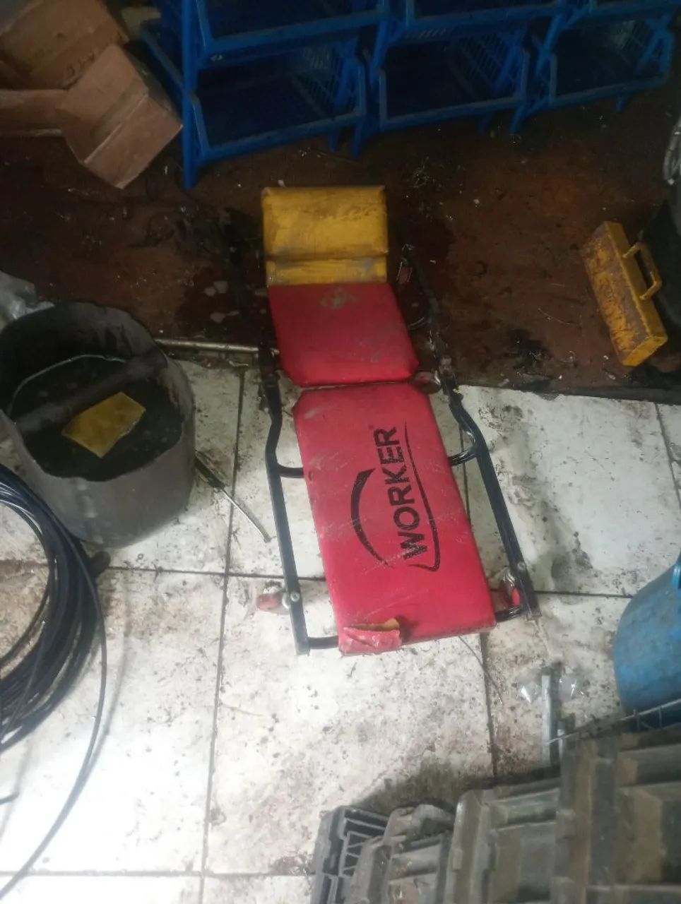 Carrinho esteira dobrável para mecânico  - Foto 2