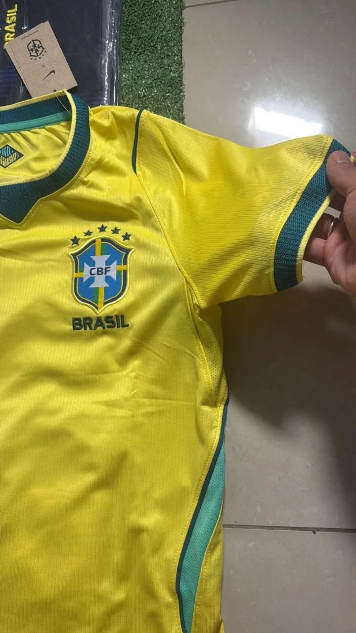 Camisa Amarela do Brasil Torcedor - M  - Foto 4