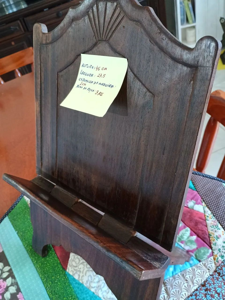 2 lindos suporte de madeira para livros. - Foto 2