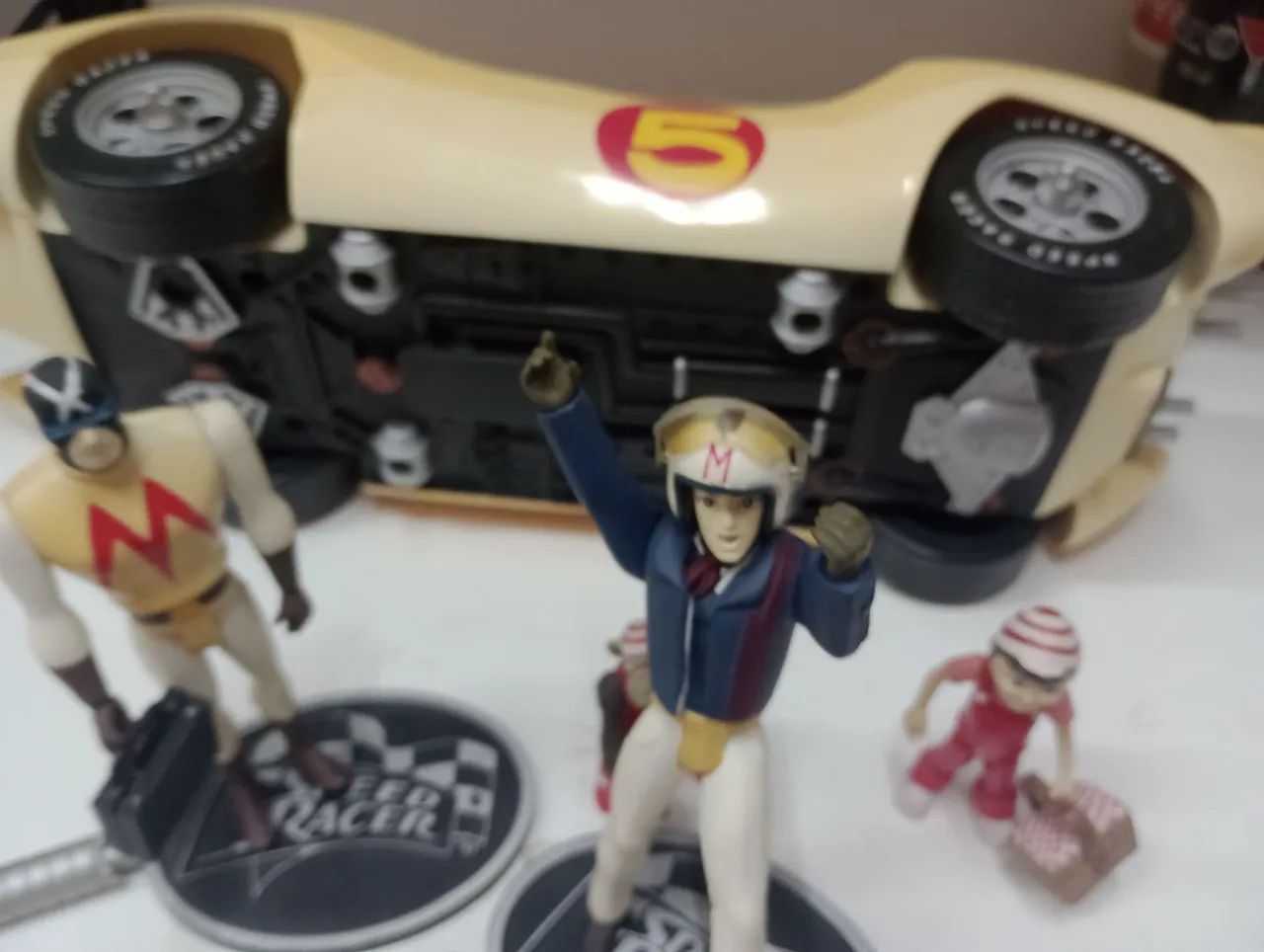 Playset carro e action figures speed racer - Foto 4