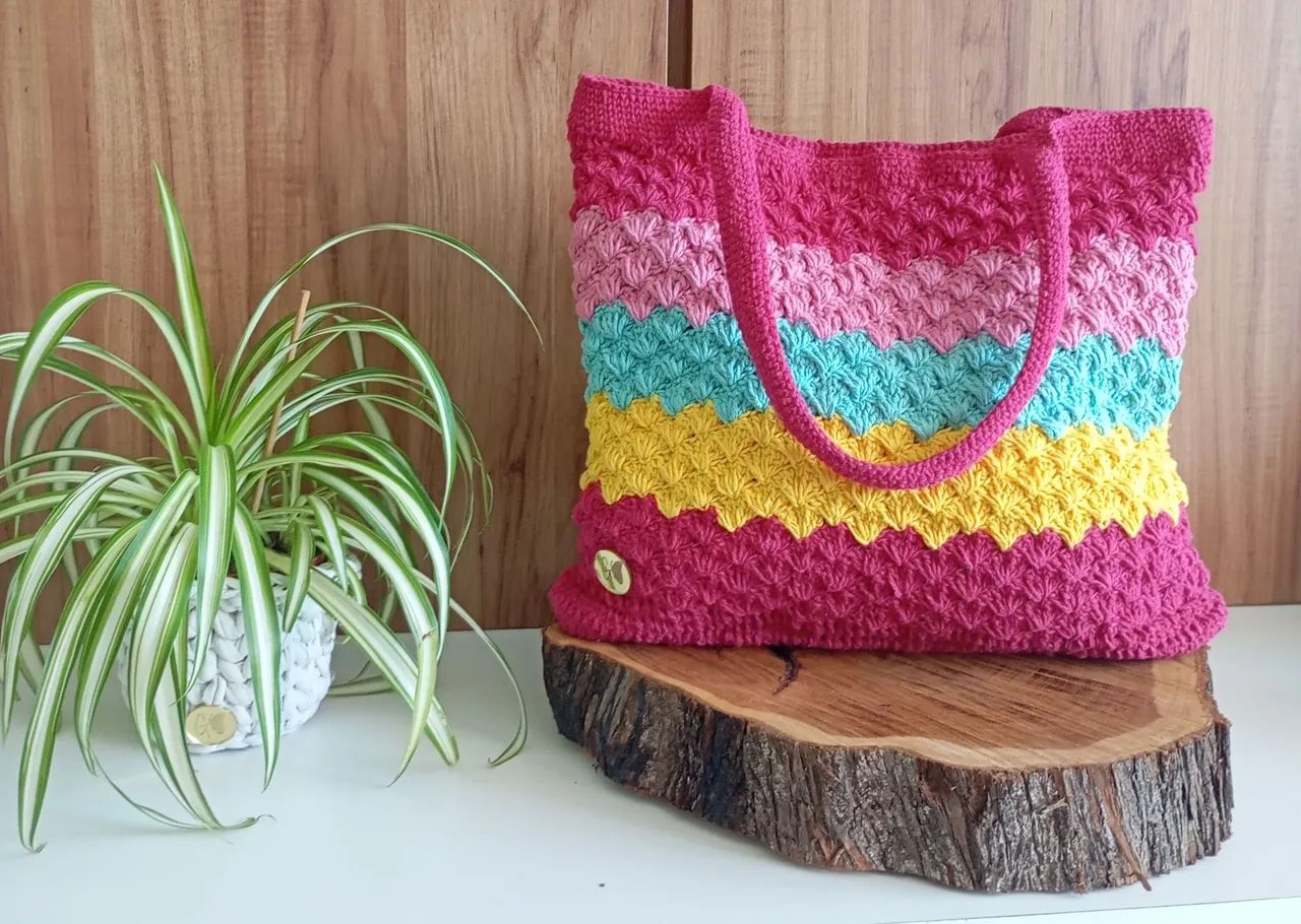 Bolsa de crochê  - Foto 3