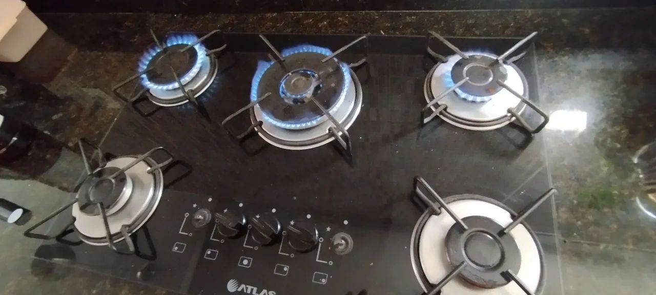 Cooktop 5 bocas (3 bocas funcionando) - Foto 5