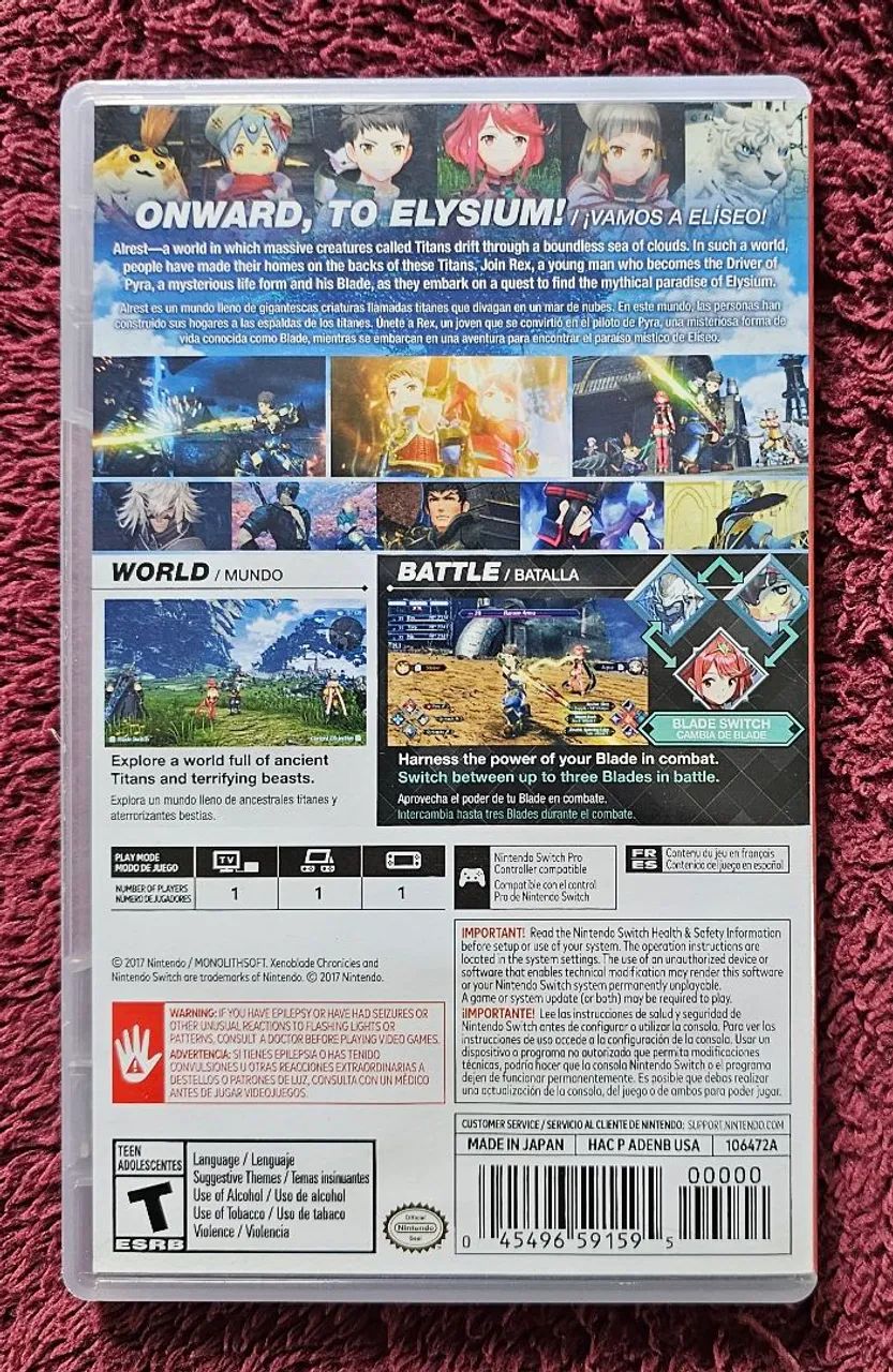 Xenoblade Chronicles 2 - Nintendo Switch (Mídia Física) - Impecável - Foto 2