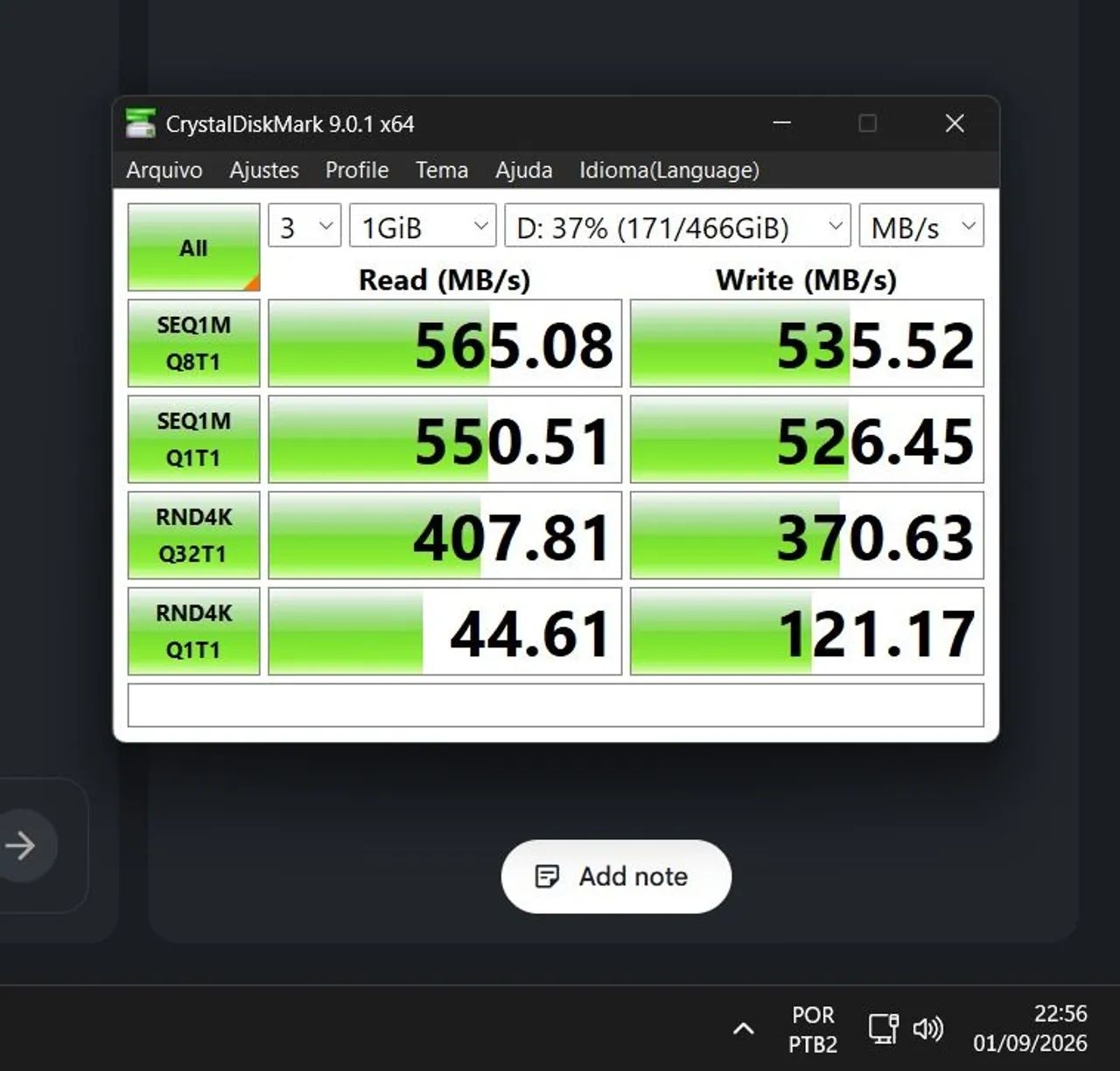 SSD 500gb Samsung EVO 860 saudável  - Foto 3