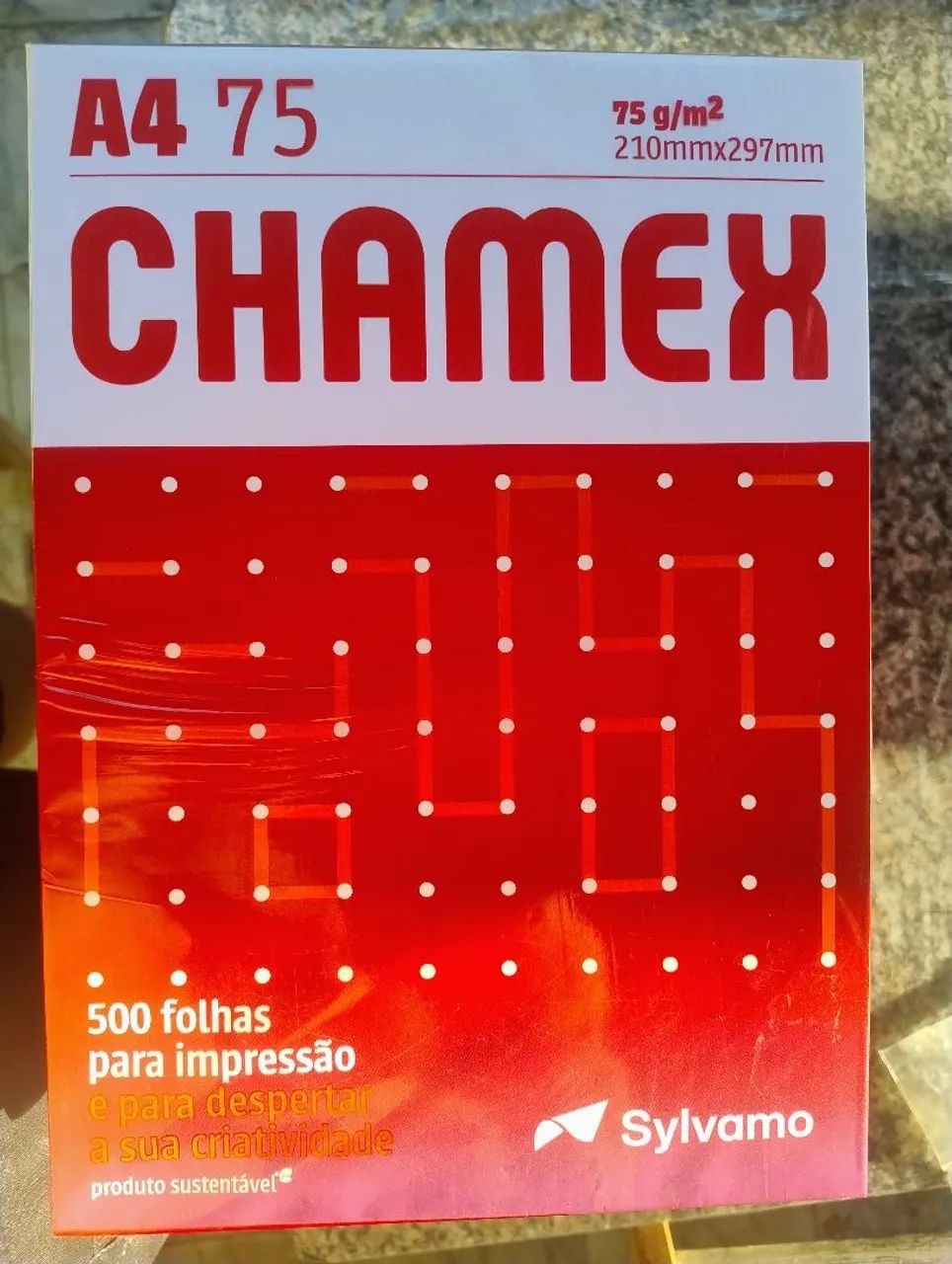 Folha de papel a 4