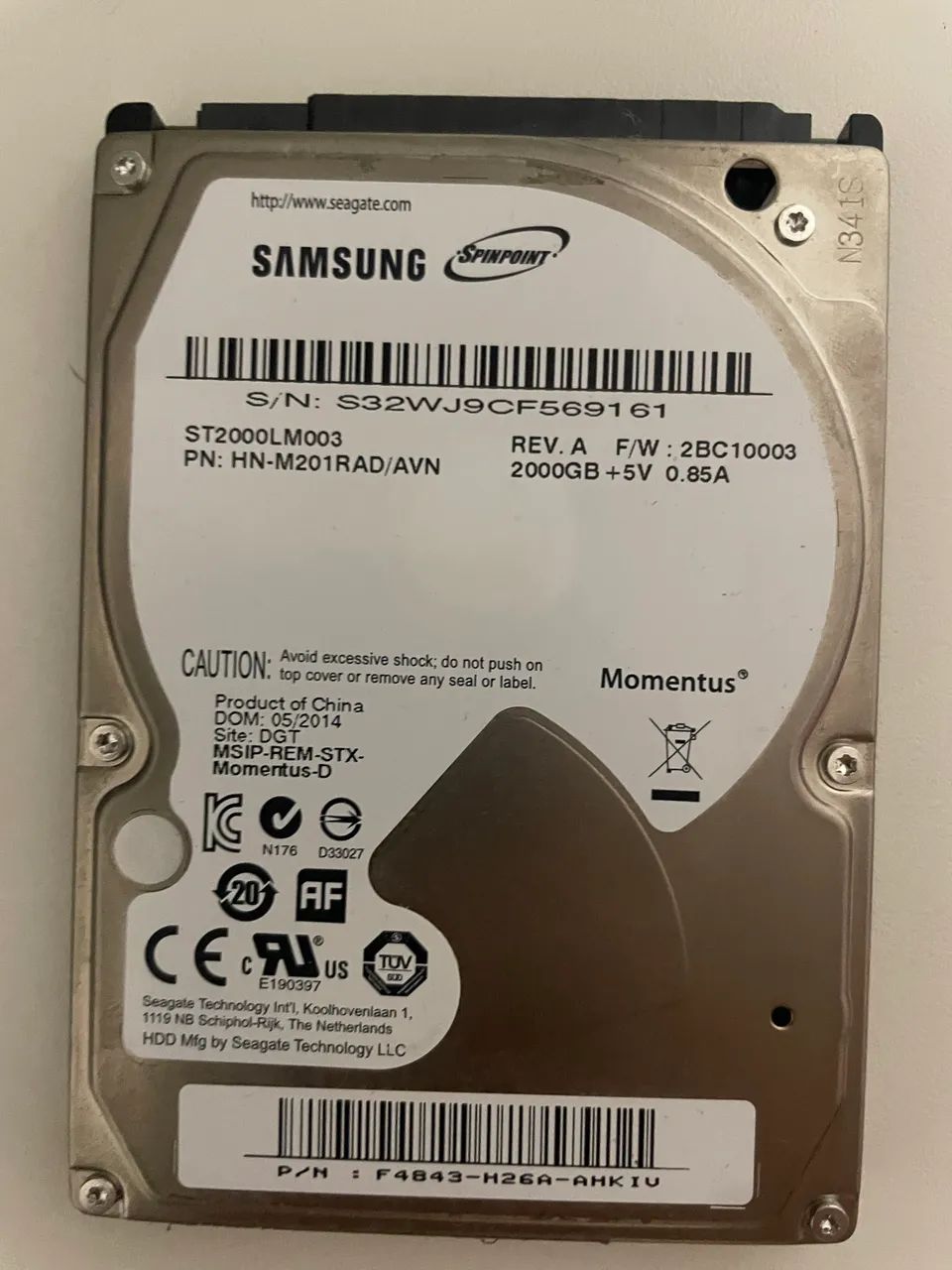 Hd Samsung de 2tb