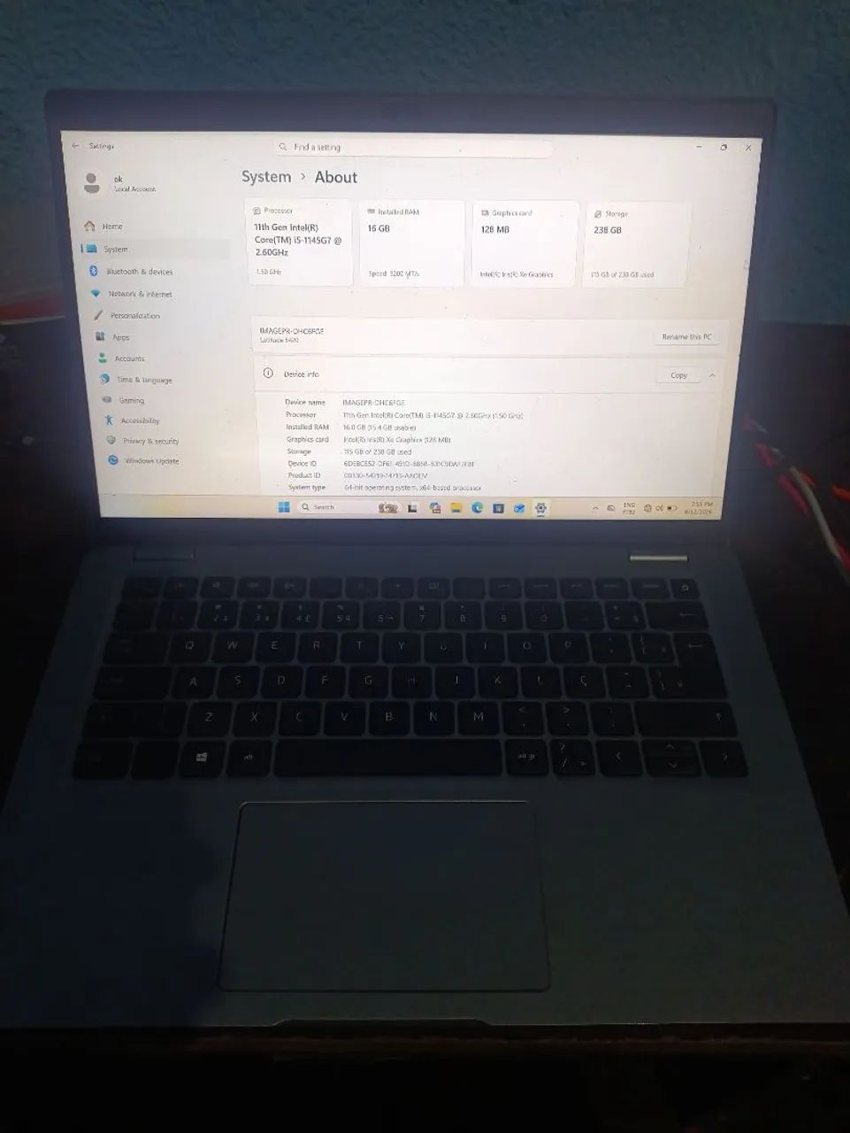 Notebook Dell latitude 5420 em estado de novo  - Foto 3