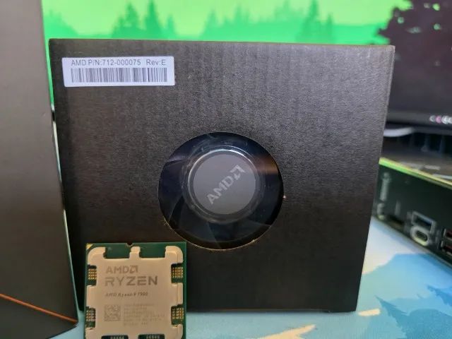 Processador CPU AMD Ryzen 9 7900 + Air Cooler Original - Completo na Caixa - Perfeito - Foto 4