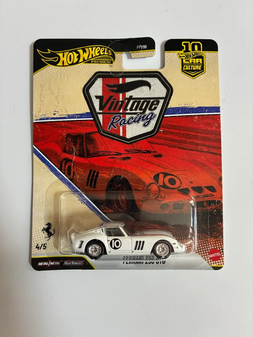 Hot wheels premium vintage racing Ferrari 250 GTO