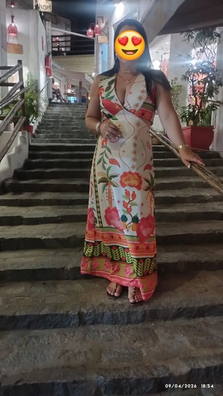 Vestido longo veste até 44