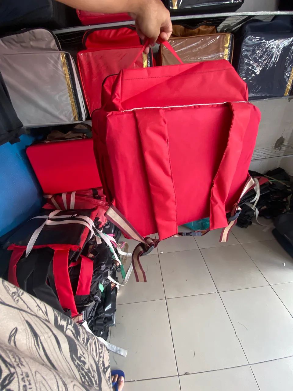 Bag Vermelha 45L para motoqueiro - Foto 2