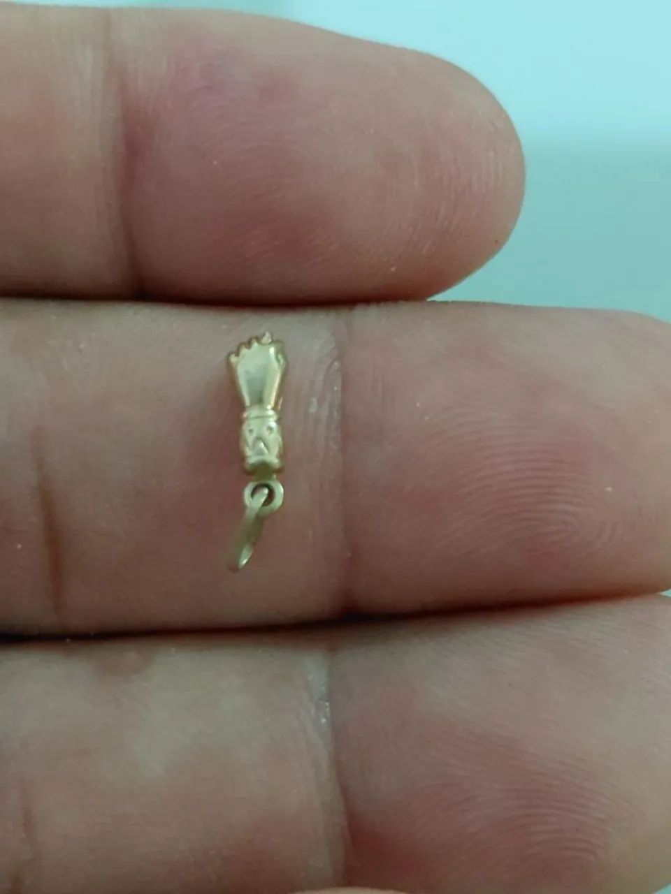 Figa pingente ouro 750 - Foto 2