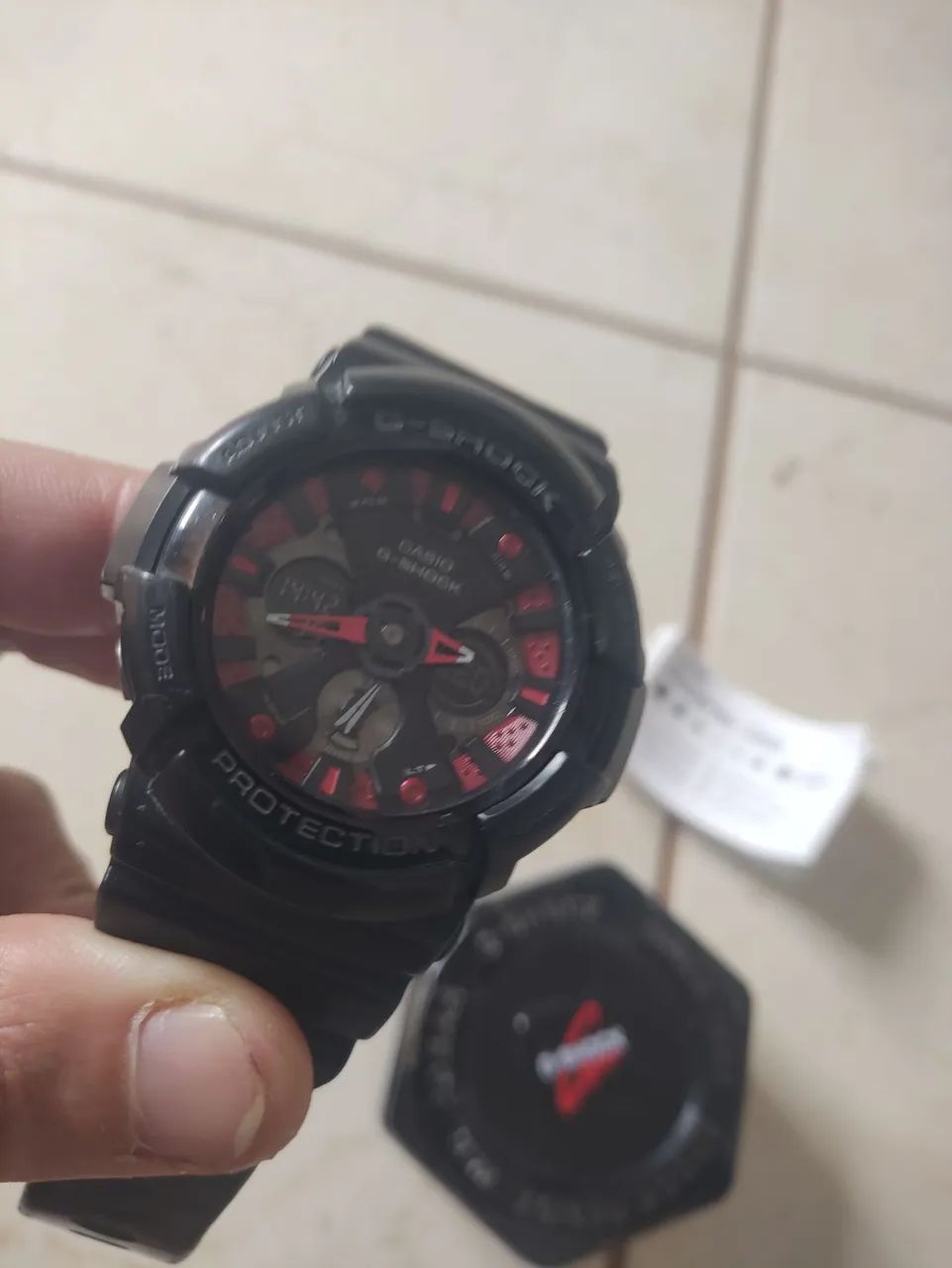 Relógio Casio G shock GA 200 manual caixa 