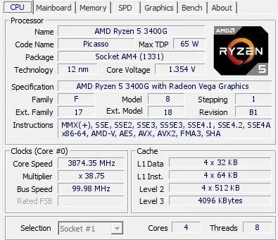 Ryzen 5 3400G (Com Vídeo Integrado) - Funcionando Perfeitamente - Foto 2