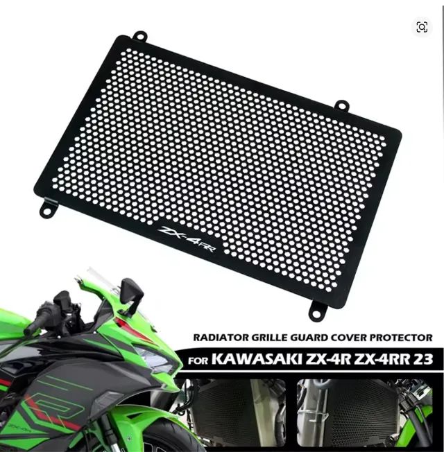 Grade de radiador guarda protetor capa para Kawasaki ZX4RR - Peças