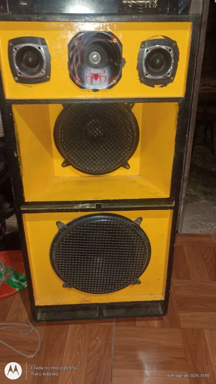 Som com amplificador funcionando perfeitamente 