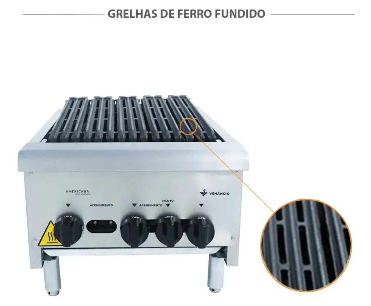 Charbroiler Venâncio Profissional 45cm - Foto 3