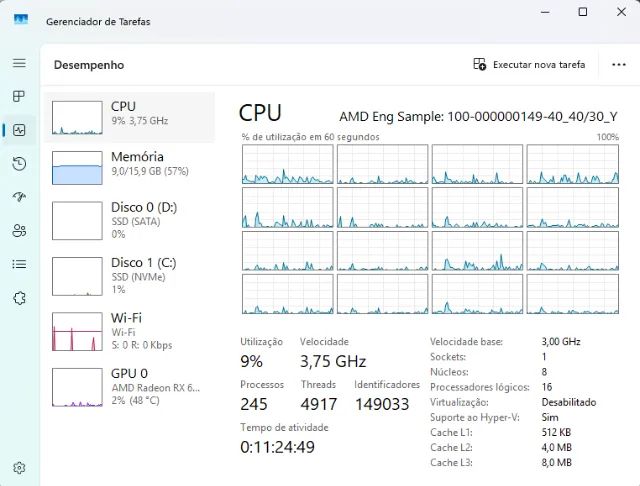 Processador AMD Ryzen 7 ENG SAMPLE Eq. 4700G - 8 núcleos e 16 threads - Foto 4