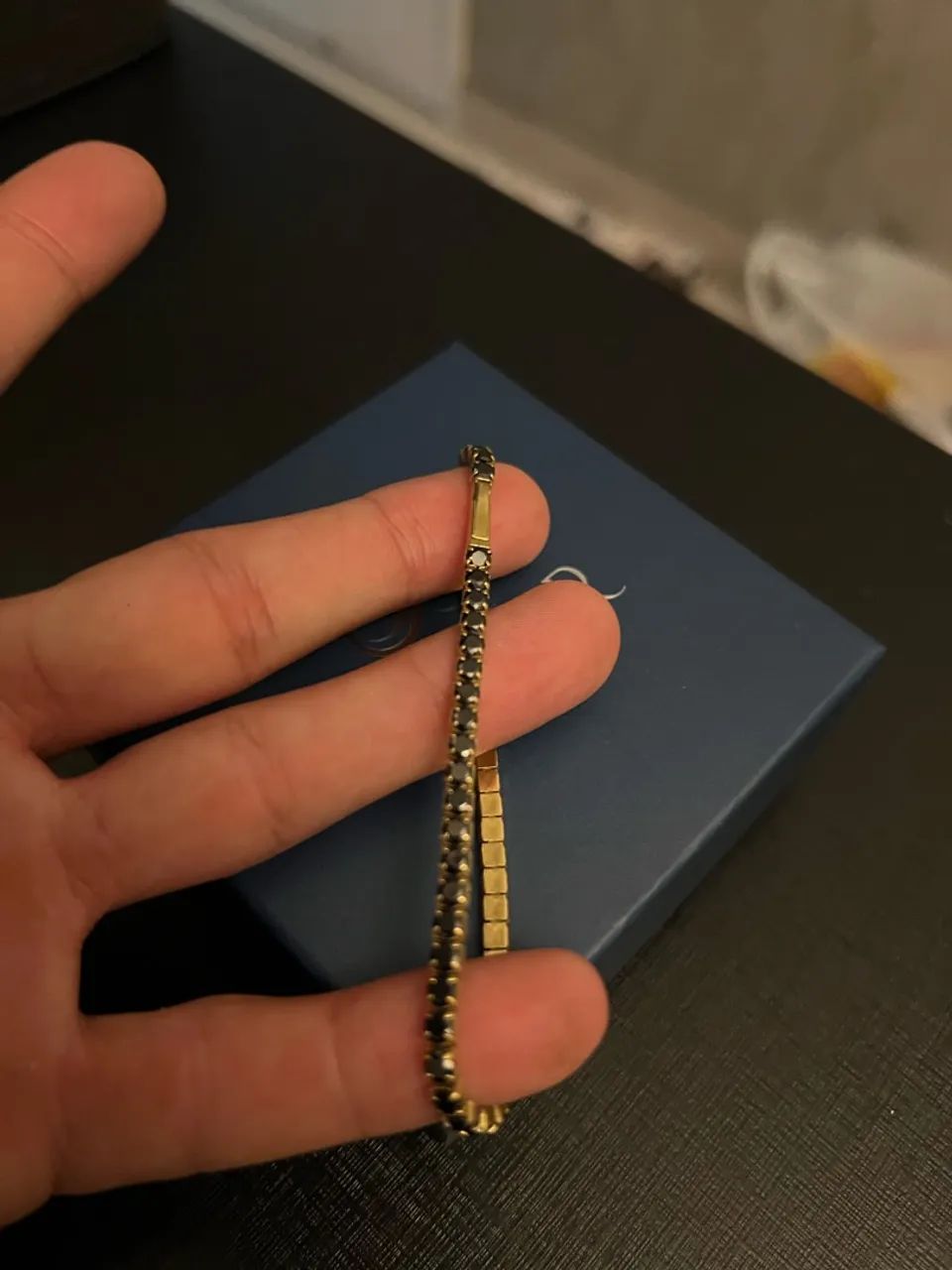 Pulseira Riviera Prata Banhada a Ouro!!  - Foto 3