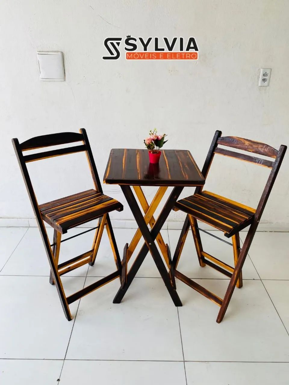 Conjunto dobrável quadrado 