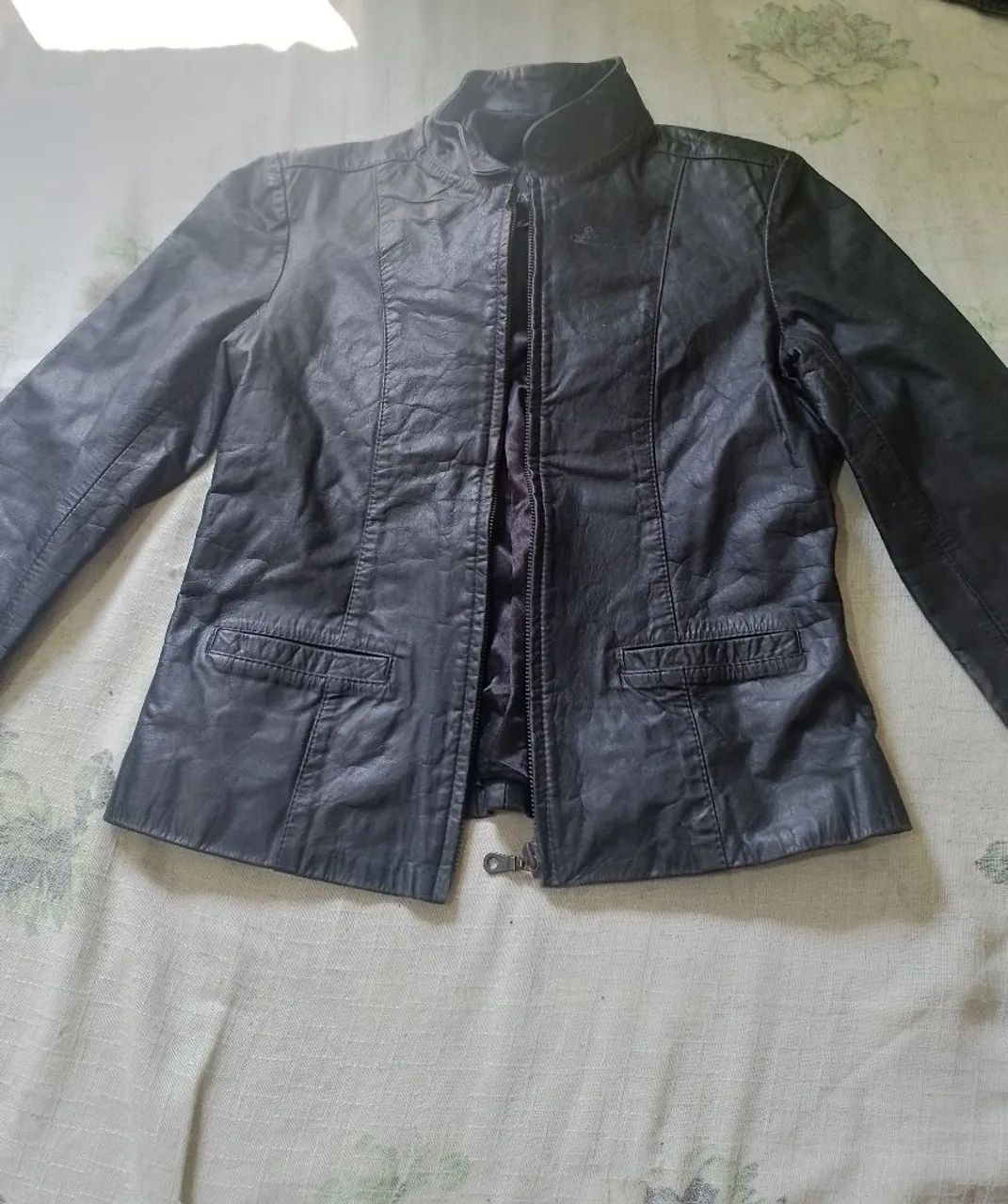 50rs jaqueta de couro original  Tm 40 - Foto 4