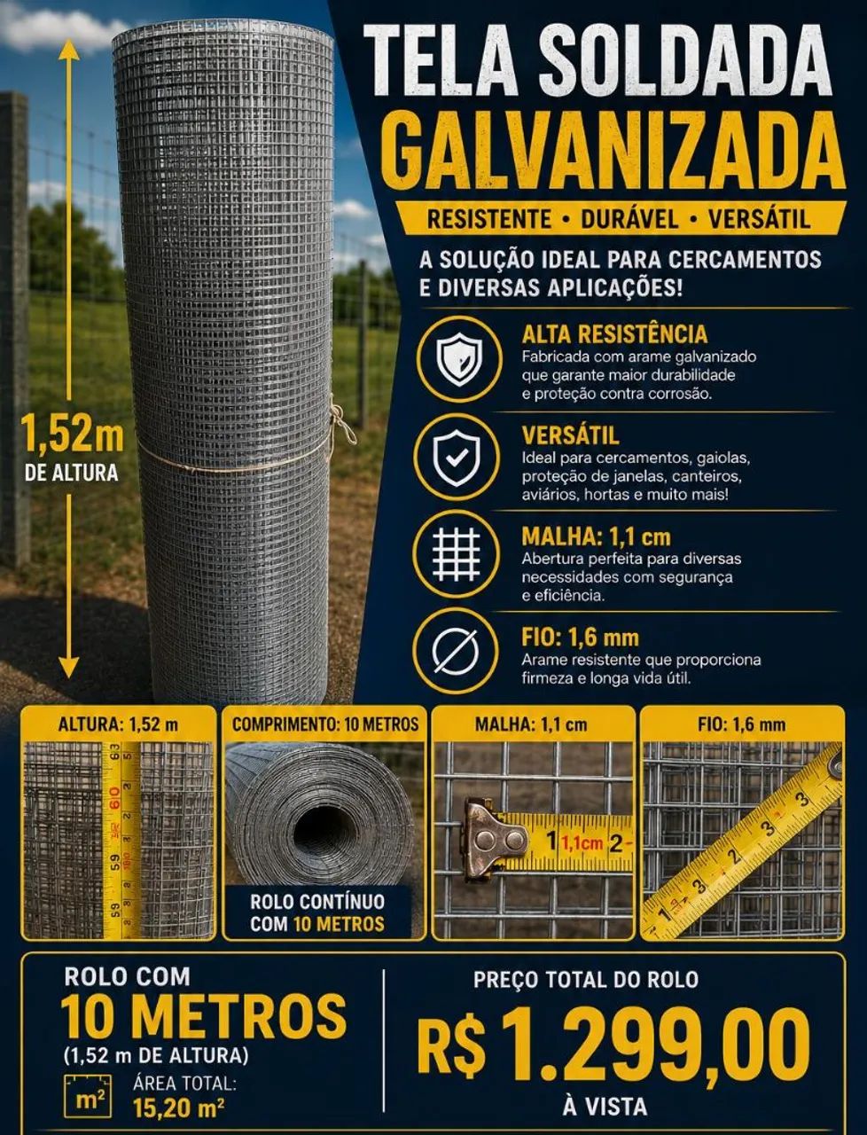Tela galvanizada 